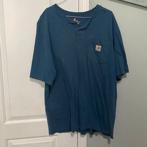 Carhartt Men's K84 Workwear Pocket Short Sleeve Henley Style Shirt